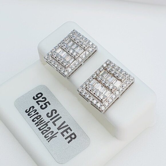 "925 Sterling Silver Cubic Zirconia Earrings, U19254807 - Picture 3 of 11